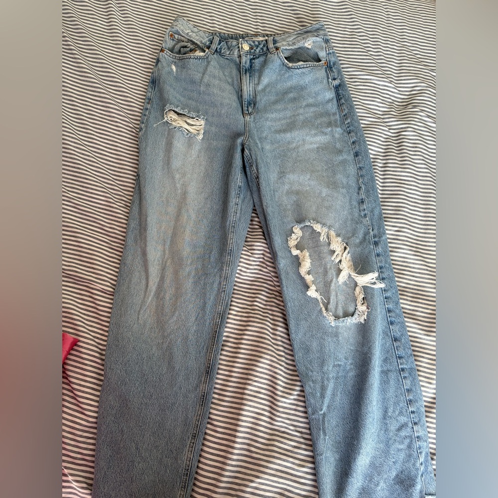 Distressed Blue Jeans from Garage